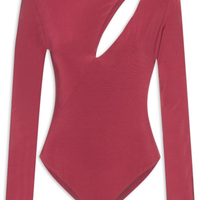 Body Jersey Vazado - Vinho