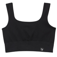 Top Esportivo Canelado Sem Costuras - Preto