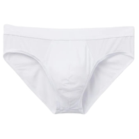 Cueca Slip Em Modal e Seda - Branco