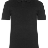 Pólo Masculina Manga Curta Classic Cotton Shirt - Preto