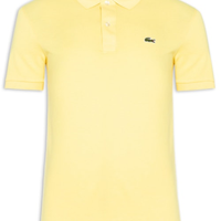 Polo Masculina Slim Fit Em Petit Piquet - Amarelo