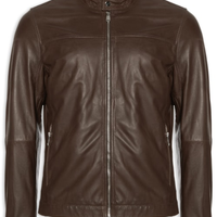 Jaqueta Masculina De Couro - Marrom