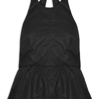 Blusa De Algodão Peplum Frente Única Preta - Preto