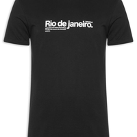 Camiseta Masculina Rio de Janeiro - Preto