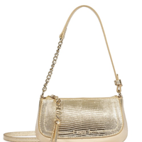 Bolsa Feminina Tiracolo Pequena Tina - Dourada