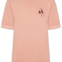 Camiseta Masculina Oversized Pottery - Laranja