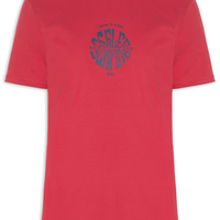 Camiseta Masculina Manga Curta Gola Careca Surfing Over - Vermelho