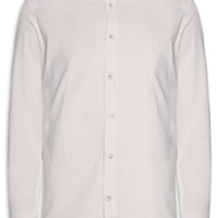 Camisa Masculina Comfort Fit Gola Padre - Bege