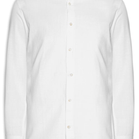 Camisa Masculina Comfort Fit Gola Padre - Branco