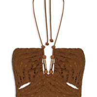 Top Melinda Detalhe - Marrom