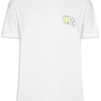 ?Camiseta Masculina Manga Curta Gola Careca Stone Seaside View - Branco