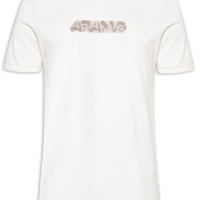 Camiseta Masculina Estampada em Algodão - Branco
