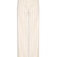 Calça Feminina Risca De Giz Pespontada - Off White