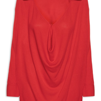 Blusa Feminina Tricot Degagê - Vermelho