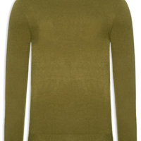 Suéter Masculino Gola Redonda Toque Macio - Verde
