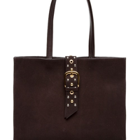 Bolsa Feminina Tote Thaila Grande Camurça - Marrom