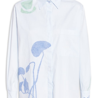 Camisa Feminina Paisagem Oasis - Azul