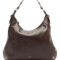 Bolsa Feminina Hobo Tachas - Marrom