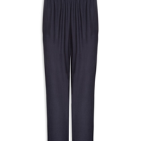 Calça Feminina Reta Com Bolso - Azul