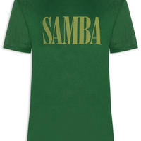 Camiseta Masculina Manga Curta Gola Careca Samba Light Linen - Verde