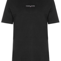 Camiseta Masculina Relaxed Fit Linear Logo - Preto