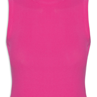 Regata Feminina Tricot Básica - Rosa