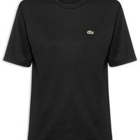 Camiseta Feminina Relaxed Fit Algodão Pima - Preto