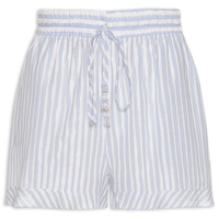 Short Algodão Listras Lurex - Azul