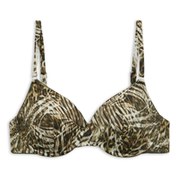 Parte De Cima Biquíni Push-Up Tropical Animalier - Verde