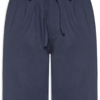 Bermuda Masculina Social Cós Elástico E Cordão - Azul