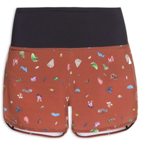 Short Feminino Basics Estampado Bugs - Marrom