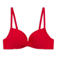 Parte De Cima De Biquíni Super Push-Up Indonésia - Vermelho
