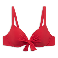 Parte De Cima De Biquíni Push-Up Indonésia - Vermelho