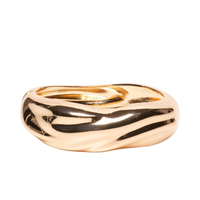 Bracelete Feminino Orgânico Em Metal - Dourado