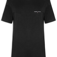 Camiseta Masculina Básica Regular Fit Linear Chest - Preto