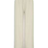 Calça Feminina Pantalona Cós Elástico - Bege