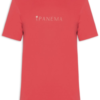 Camiseta Masculina Manga Curta Gola Careca Slim Vintage Ipanema - Vermelho