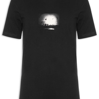 Camiseta Masculina Manga Curta Gola Careca Slim Vintage Freeride - Preto
