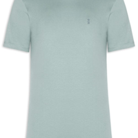 Camiseta Masculina Básica Gola Careca Em Algodão - Azul