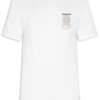Camiseta Masculina Estampada Brazilians Of Peace - Branco