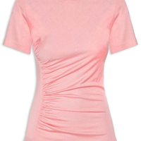 Blusa Feminina Malha Franzido Lateral - Rosa
