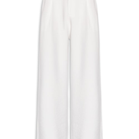 Calça Feminina Slim Com Pregas - Off White