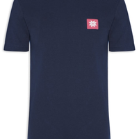 Camiseta Masculina Manga Curta Gola Careca Vintage Snow Icon - Azul