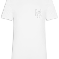 Camiseta Masculina Manga Curta Gola Careca Stone Brasao Rough - Branco