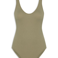 Body Comfy Sem Costura Decote U - Verde