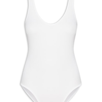 Body Comfy Sem Costura Decote U - Branco