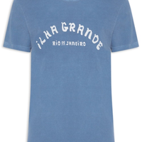 Camiseta Masculina Stone Souvenir Manga Curta - Azul