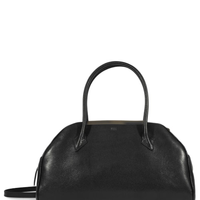 Bolsa Feminina Média Bowling Couro - Preto
