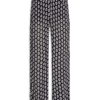 Calça Feminina Cós Franzido Pin - Preto