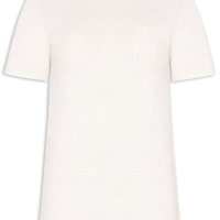 Camiseta Masculina Estampa NS Aparecida - Off White